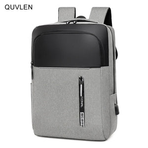 Men's Business Notebook Backpack USB Charging Waterproof 15.6 Inches