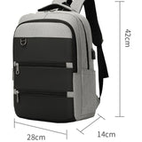 Waterproof Business Laptop Backpack 15.6 Inch USB Charging Bag