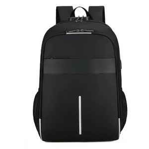 Men's Waterproof Oxford Urban Backpack Laptop 13.3 Inch USB Charging Gray Rucksa
