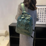 Winter Space Pad Cotton Feather Down Backpack for Women