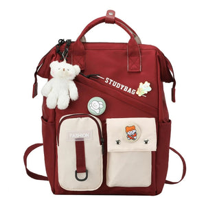 Harajuku Rucksack for Teen Girls School Bag Student Daypack Bookbag
