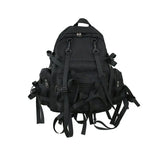 Hip-Hop Style Nylon Backpack w/ Tassel, Street Fashion School Travel Bag