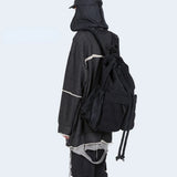 Canvas Unisex Solid Softback Backpack High-Capacity Preppy Style