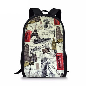 London Women School Backpack Personalized Bag