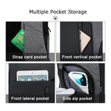 Men USB Charging Waterproof 15.6 Inch Laptop Business Bag