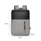 Waterproof Laptop Backpack with USB Charging Port, 15.6 Inch