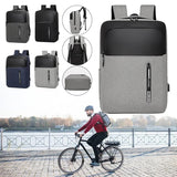 Waterproof Laptop Backpack with USB Charging Port, 15.6 Inch