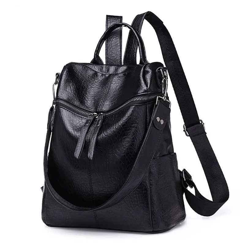 Wild Travel Leather Backpack Women Bag