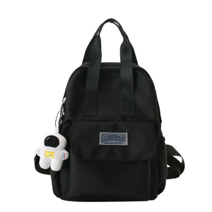 Small Vintage Backpack Nylon Women Mini Bagpack Girl School mochilas