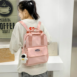 Small Vintage Backpack Nylon Women Mini Bagpack Girl School mochilas