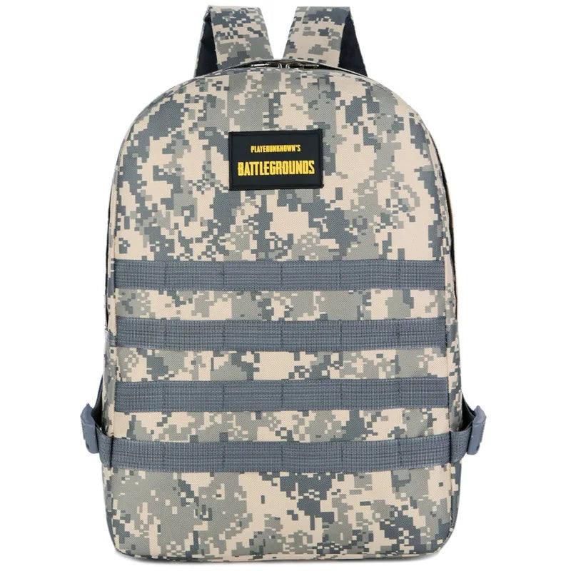 PUBG Camo Canvas Backpack Student Computer Bag
