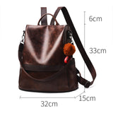 Backpack Purse for Women PU Leather Anti Theft Travel Large Ladies Shoulder Bags