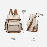 Backpack Purse for Women PU Leather School Bag Travel Large Daypack