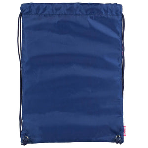 Sequined Gym Bag with Printed Handles & Keychain