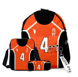 Haikyuu Anime Backpack Set 3 Pcs for School and Travel