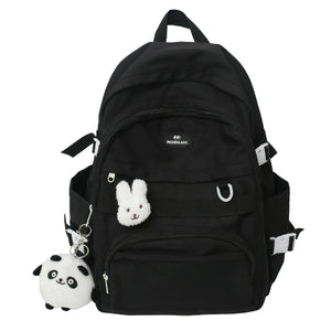 Waterproof Nylon School Bags For Teenager Girls Bookbag Lady Travel Backbags