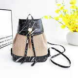 Patterned Stone Drawstring Backpack for Men & Women