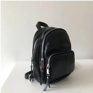Solid PU Leather Teens Crossbody Chest Bags Large Capacity Streetwear Shoulder B