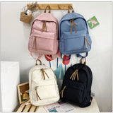Large Capacity Solid Backpack for School or Travel