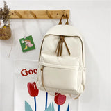 Large Capacity Solid Backpack for School or Travel