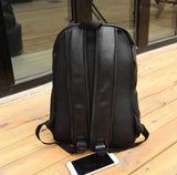 Solid Backpack Student School Bag Large Capacity Unisex Casual Backpack