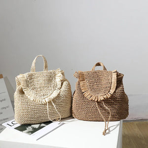 Casual Tassel Straw Bag Woven Bag Female Seaside Holiday Beach Bag