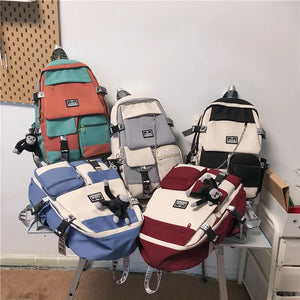 Female Students Backpack Large Capacity Schoolbag Women Travel Bags