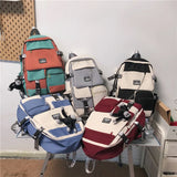 Female Students Backpack Large Capacity Schoolbag Women Travel Bags