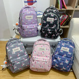 Backpack Teenage Girl Unicorn High Waterproof Nylon Women School Bag