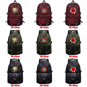 Backpack The Seven Deadly Sins Unisex Teenager Fabric Schoolbag High Packsack Mo