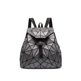 Silver School Beach Backpacks Hologram Back Pack for Women