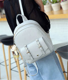 Leather Backpack Set for Women Girls