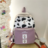 Cow Pattern Student Bag Personalized Computer Backpack