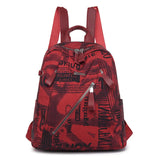 Women Lightweight Oxford Backpack Printing Casual Travel Bag