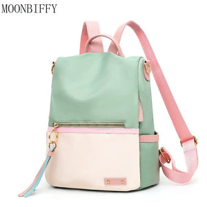 Candy Patchwork Shoulder Bag Teenage Girl Backpack