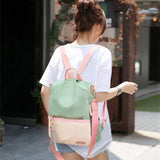 Candy Patchwork Shoulder Bag Teenage Girl Backpack
