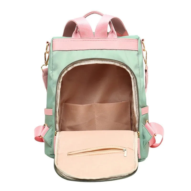 Candy Patchwork Shoulder Bag Teenage Girl Backpack