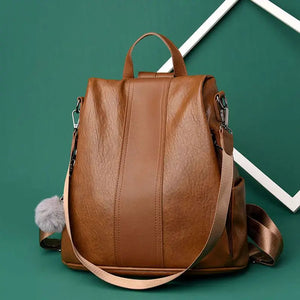 Girls Casual Shoulder School Bag PU Leather Travel Backpack