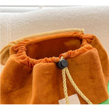 Hamburger Shape Drawstring Backpack Women Multi-Function Bag