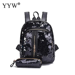 Sequin Women's Backpack Shoulder Sac A Dos Ladies Back Pack