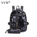 Sequin Women's Backpack Shoulder Sac A Dos Ladies Back Pack