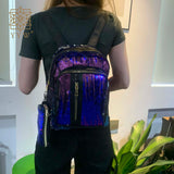 Sequin Women's Backpack Shoulder Sac A Dos Ladies Back Pack