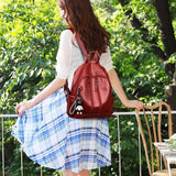 Waterproof Leather Shoulder Bag for Men and Women