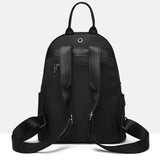 Women Backpack With Headphone Cable Hole Anti Theft School Bags
