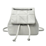 PU Leather Women Shoulder Bag Small Female School Backpack