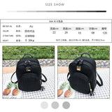 Pink PU Leather Shoulder Bag For Girls Multi-Function School Backpack