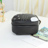 Women Pu Leather Shoulder Bag For Teenage Girls Multi-function Small Bagpack