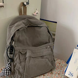 Japanese Washed Canvas Schoolbag High Capacity Travel Bag