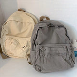 Japanese Washed Canvas Schoolbag High Capacity Travel Bag
