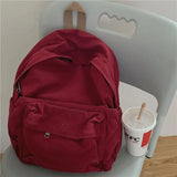 Japanese Washed Canvas Schoolbag High Capacity Travel Bag